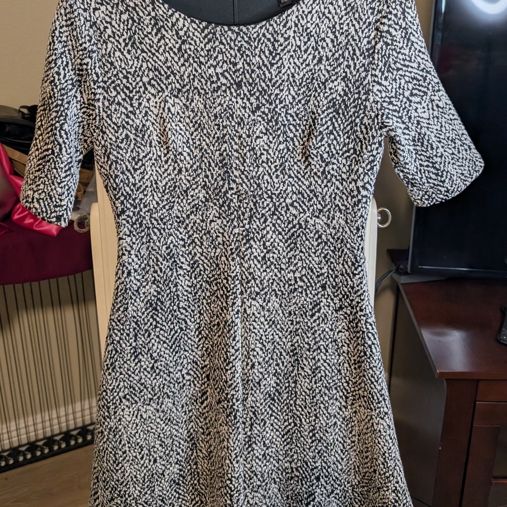 Banana Republic Monochrome Textured Dress